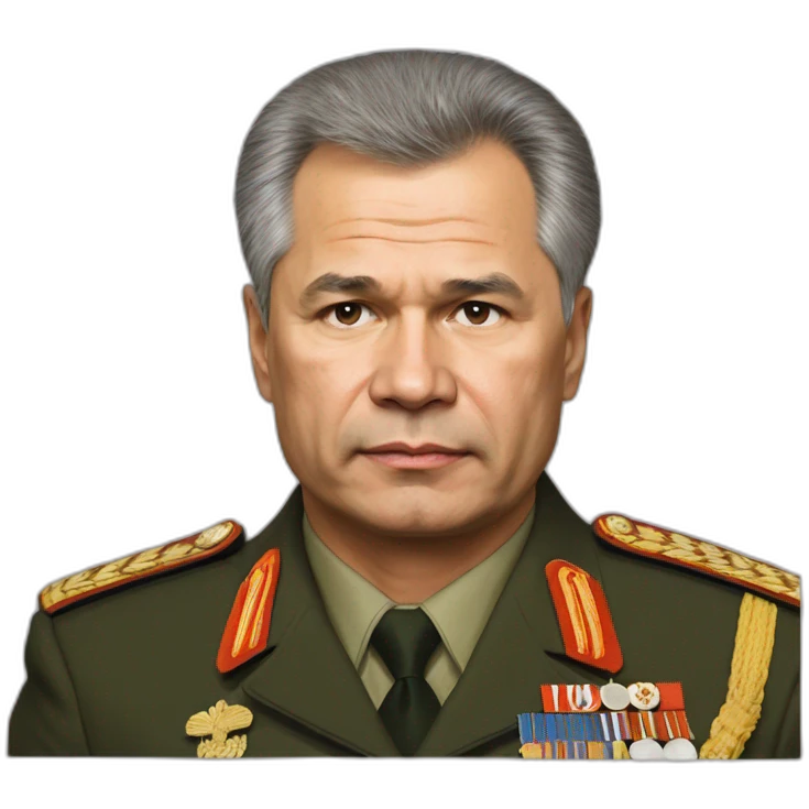 Sergei Shoigu shows more quietly emoji