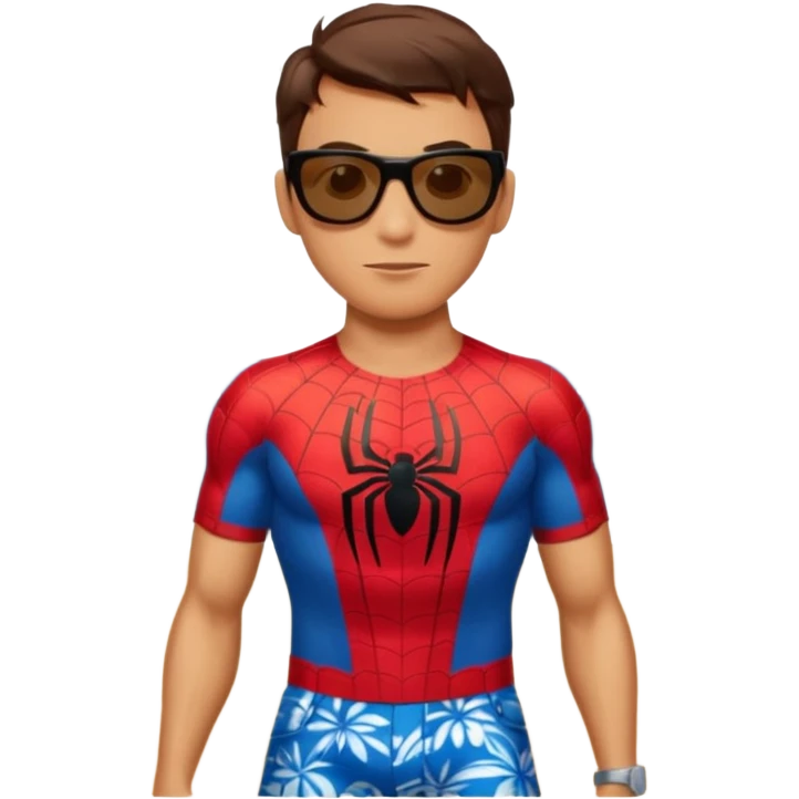 Spider-Man on vacation emoji
