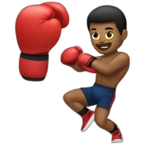 Kick boxing emoji