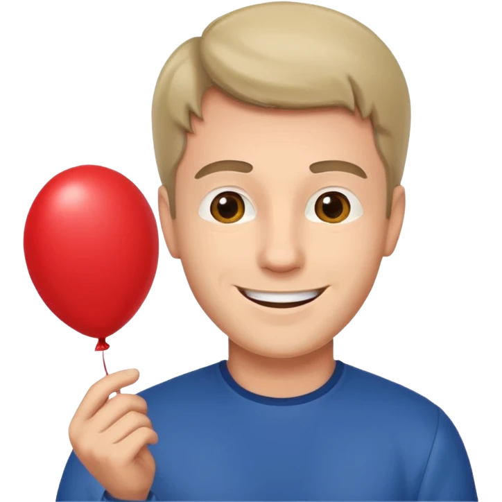 man with balloon emoji