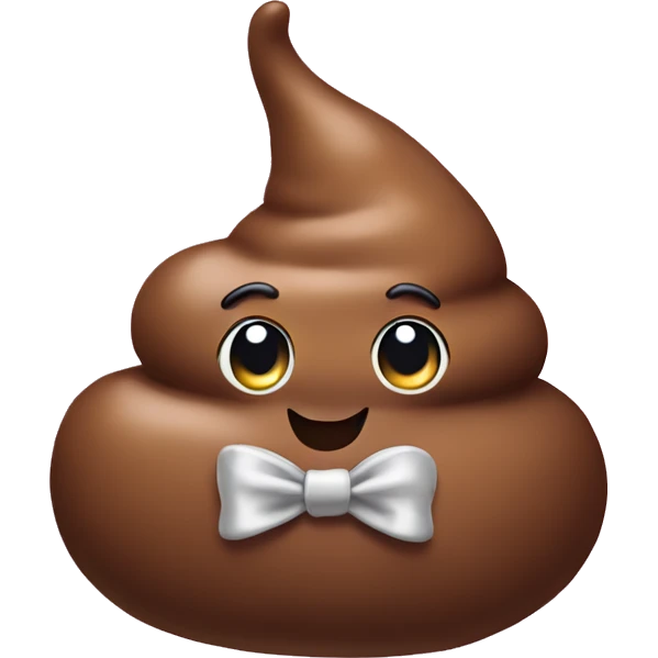 poop with bow emoji