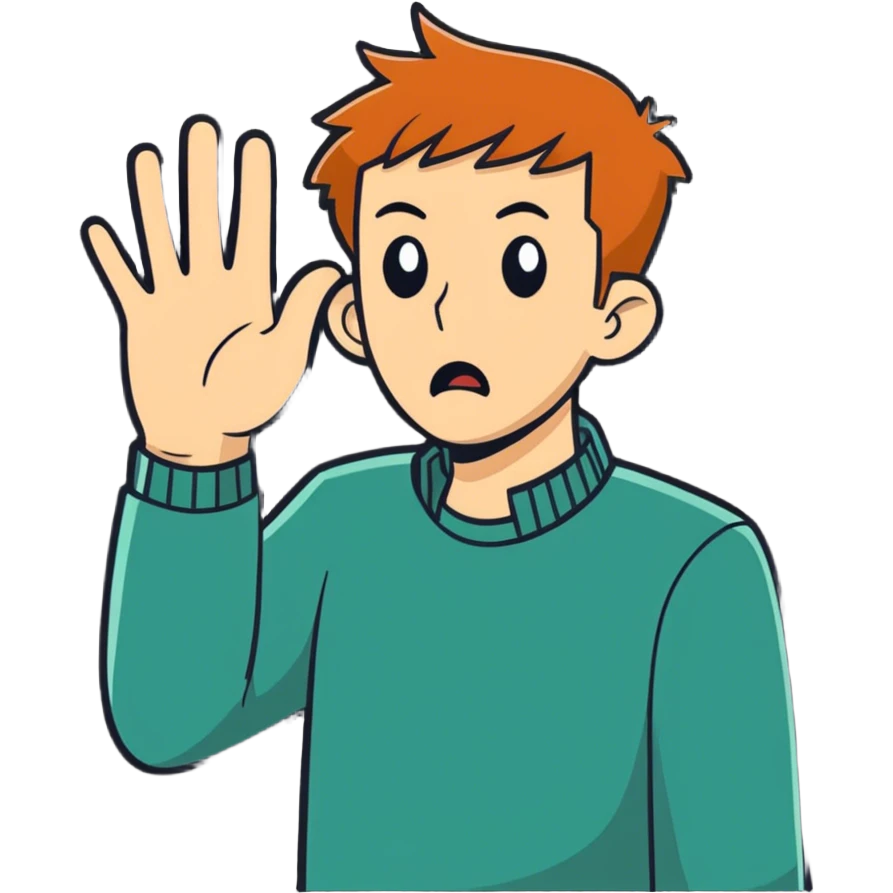 Guy disgusted at something really crazy  emoji