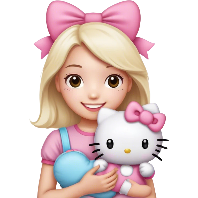 hello kitty love  emoji