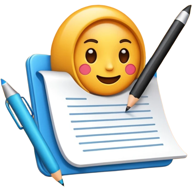 writing blog emoji
