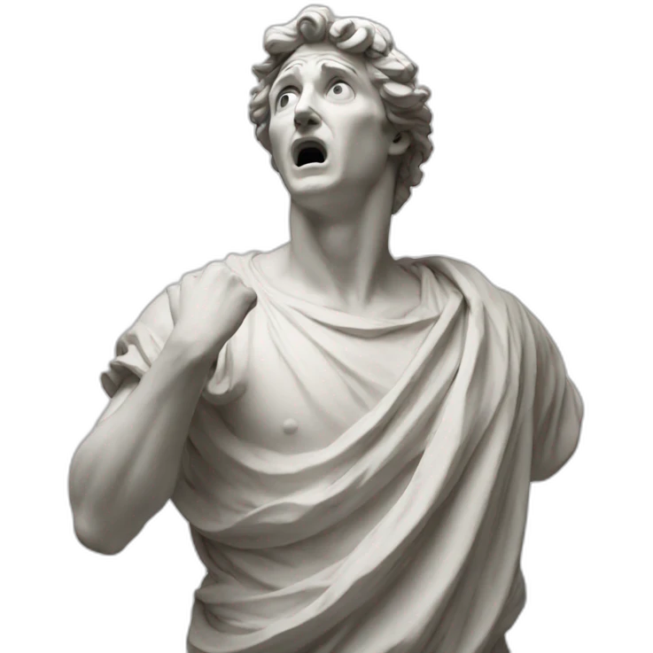 shocked italian statue emoji