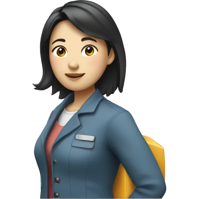 Female Asian mechanical engineer emoji