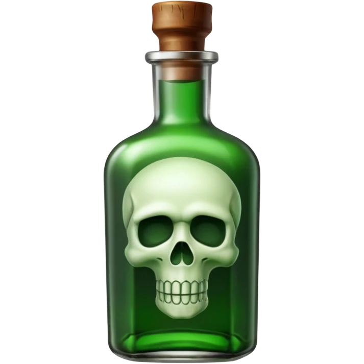 Green poison bottle emoji
