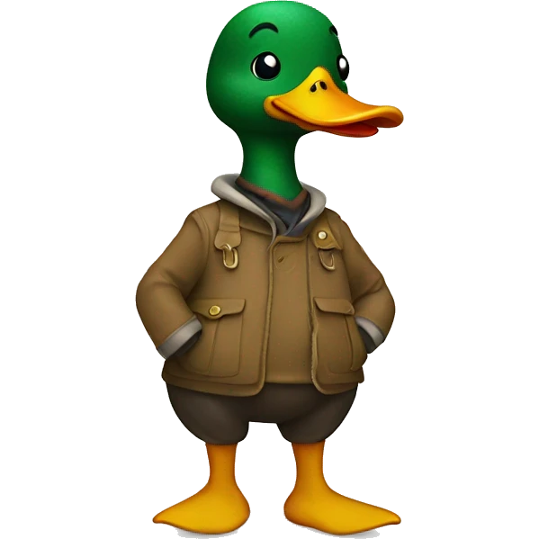 Duck wearing boots emoji