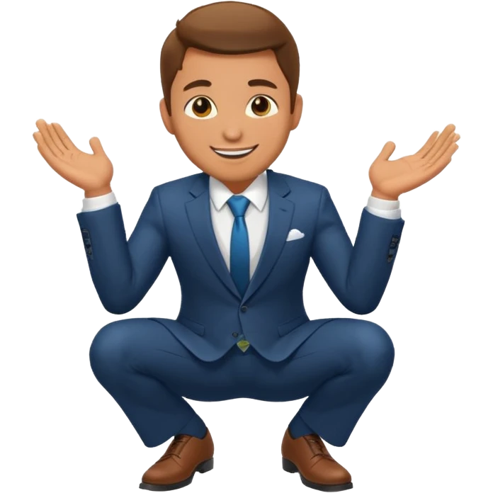 man kneeling and asking for marriage emoji