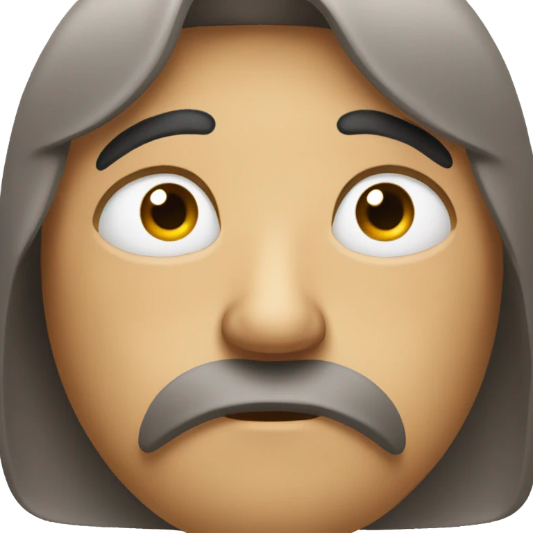 Sad face emoji