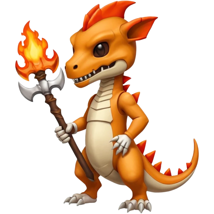 Marowak-Cubone-Charmeleon-fusion (full body) emoji