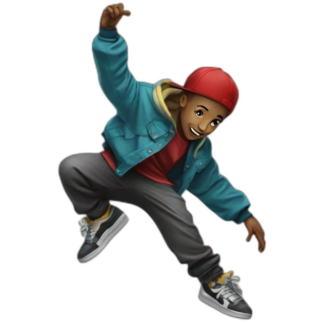 kid hip hop break dancer emoji