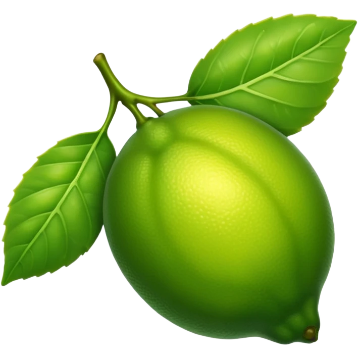 One Green Lemon Leaf emoji