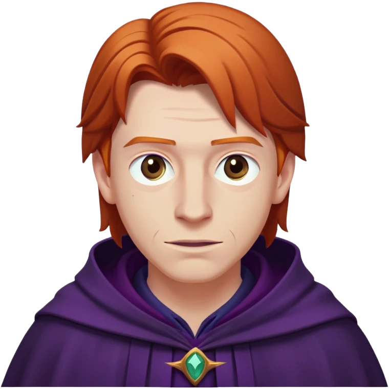 bill weasley in harry potter, wear dark purple cloak emoji
