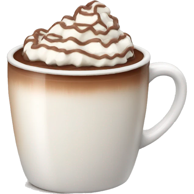 hot chocolate with cream  emoji