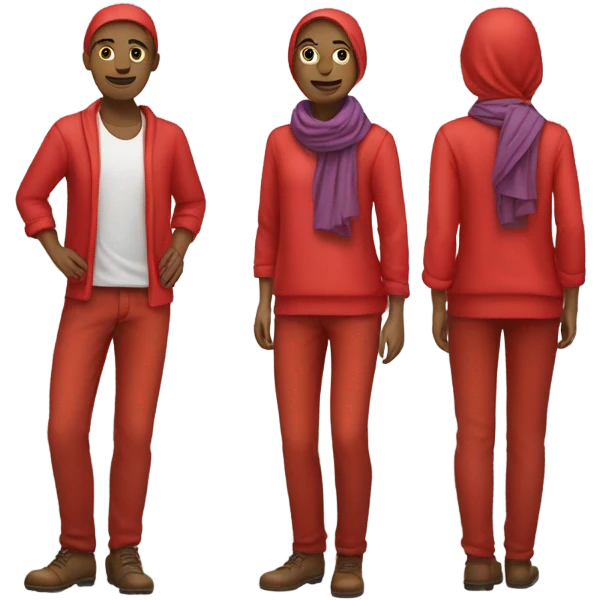 Red clothes emoji
