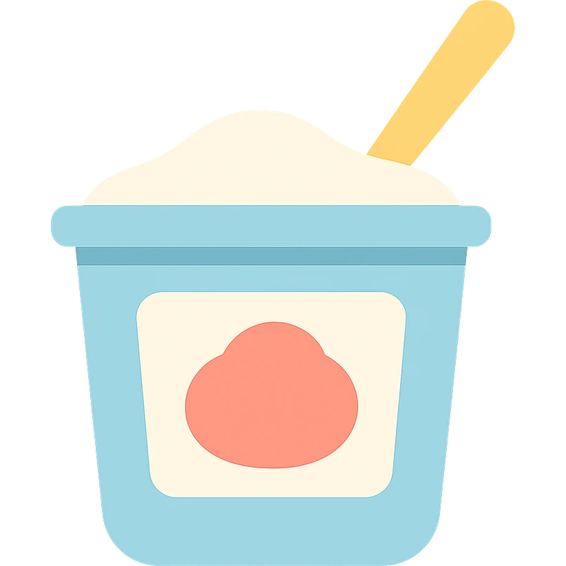 yogurt, minimal flat icon style emoji