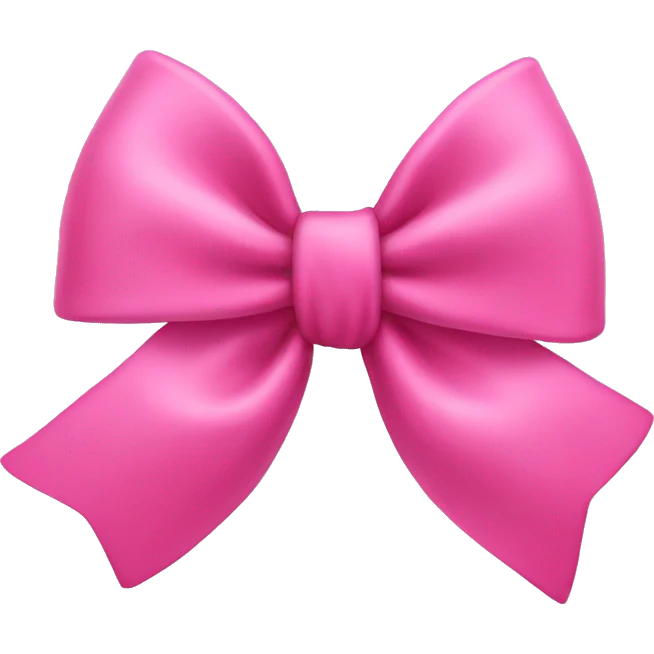 pink bow emoji