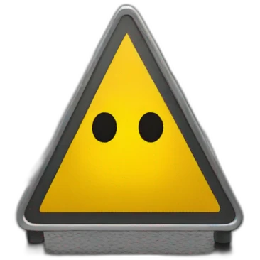 street sign triangle yellow 'person looking to the sky, seeing things falling down at her' emoji