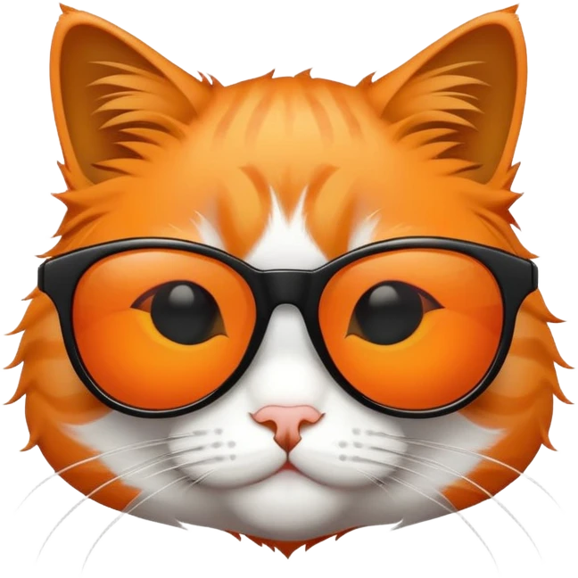 Cat with sunglasses emoji