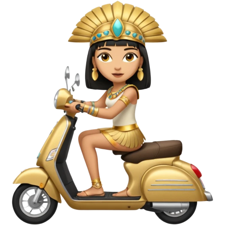 cleopatra drive scooter emoji