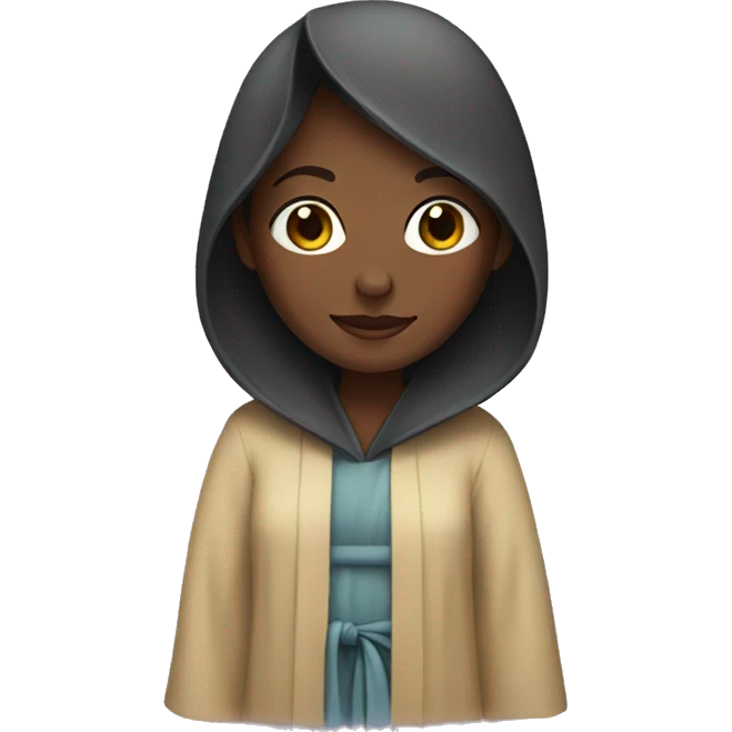Girl with a robe  emoji