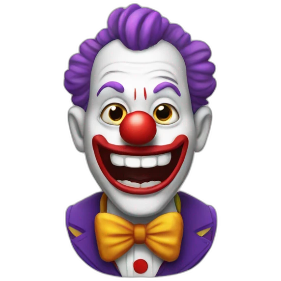 Drunk clown emoji
