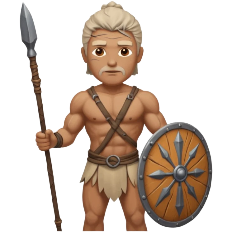 ancient guy with spear emoji