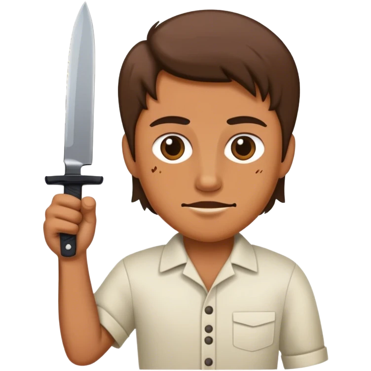 Diavoletto con coltello in mano emoji