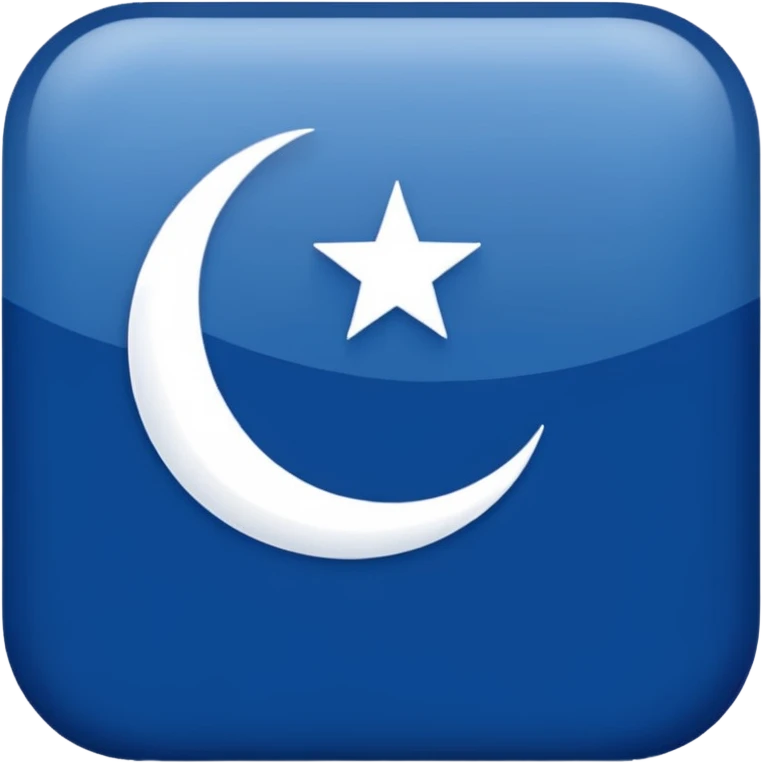 🇹🇷Let it be like this flag, but let the red areas be blue and the white areas remain white. emoji