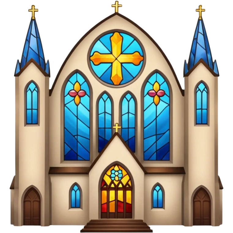 church with stained glass emoji