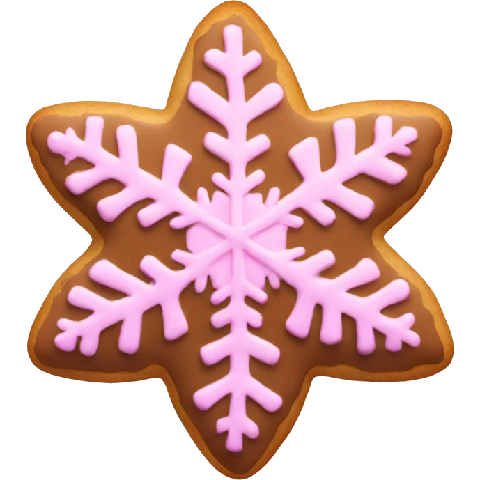 pink snowflake cookie  emoji