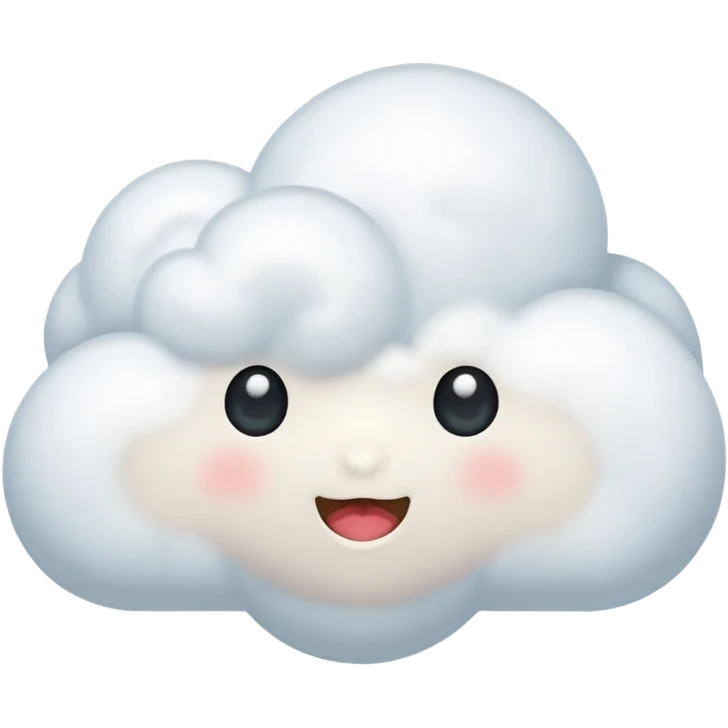 Cute cloud  emoji