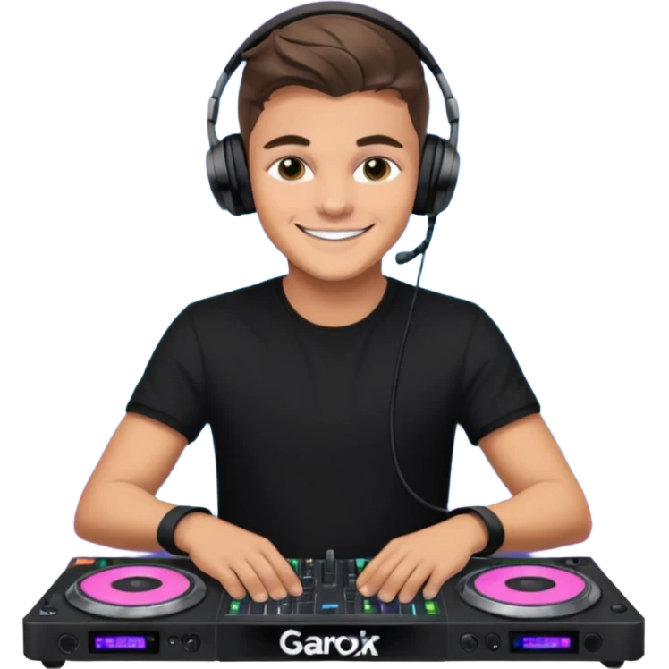 Martin Garrix with DJ table emoji