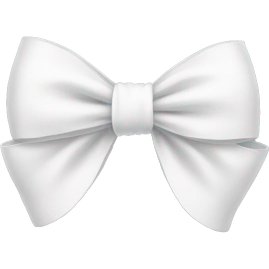 White bow  emoji