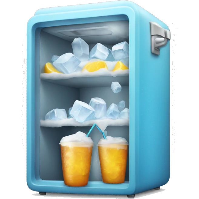 icebox with beverage emoji