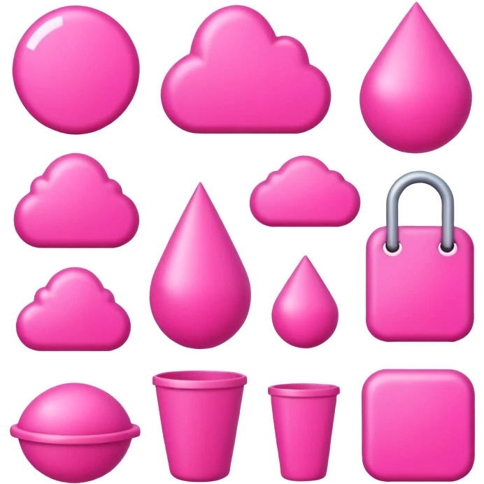 pink objects emoji