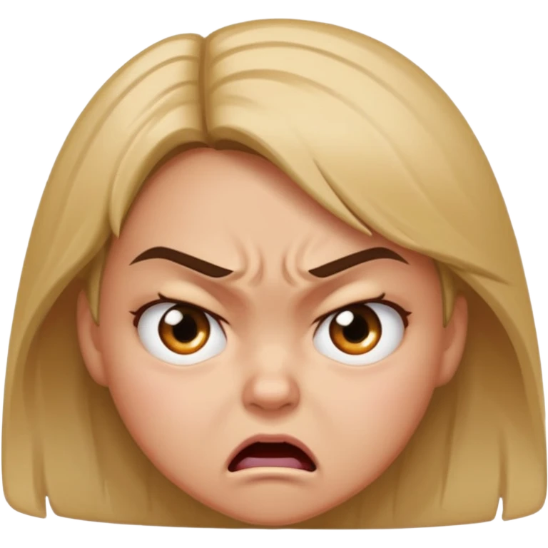 girl getting mad emoji