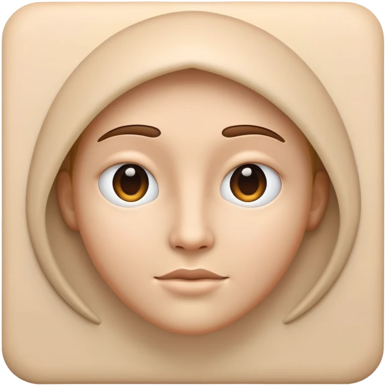 face blending into a wall emoji