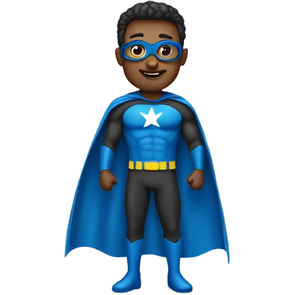 Dad in superhero costume emoji