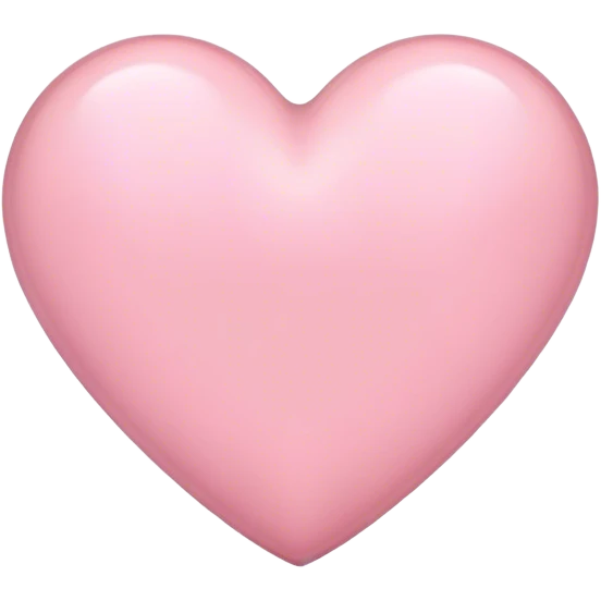 Light pink heart emoji