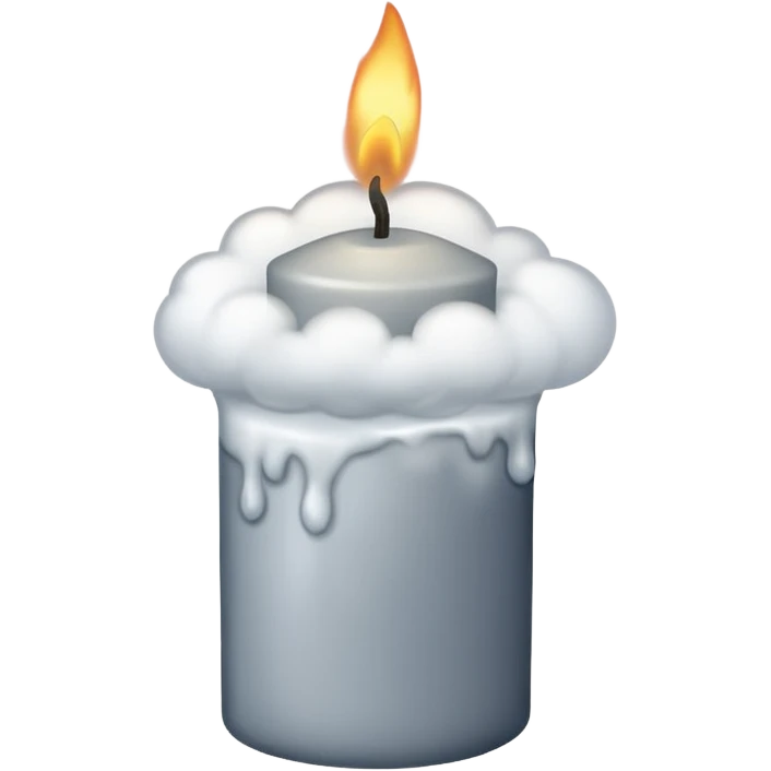 Candel without flame 🔥 only smoke emoji