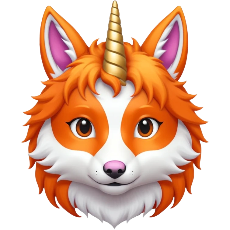 unicorn fox hybrid emoji
