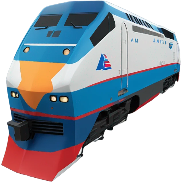 Amtrak locomotive emoji