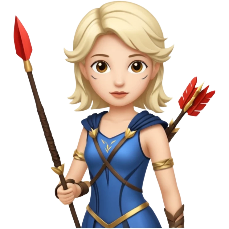 wo with eros clothes and arrows emoji