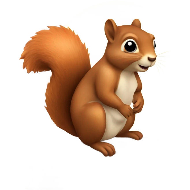 squirrel with sun g  emoji