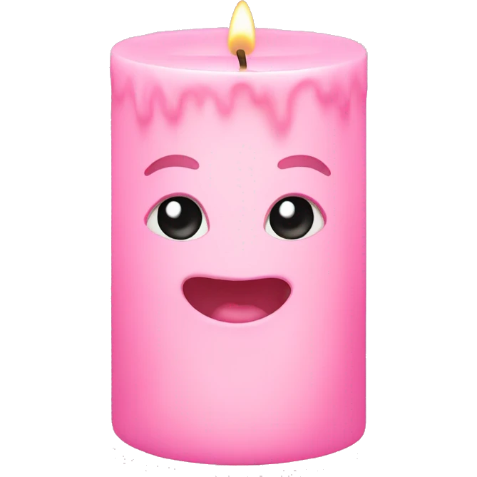 Baby pink candle  emoji