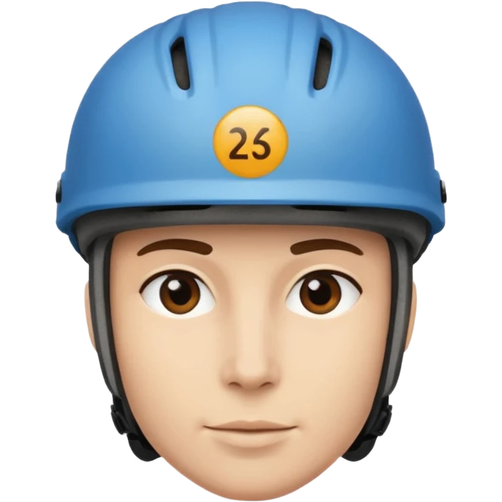 face wearing a bicycle helmet emoji