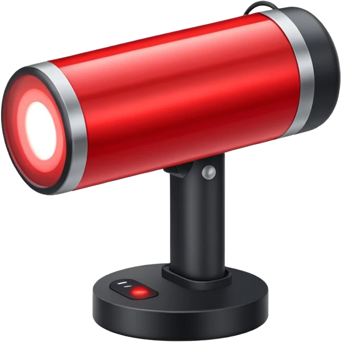 Red light therapy emoji