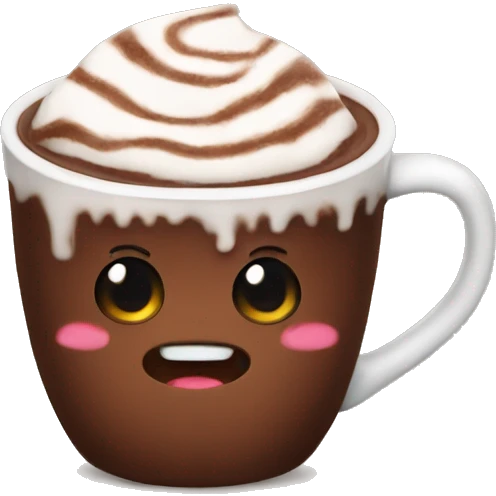 Cute hot chocolate  emoji